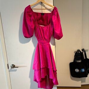 NWT Eloquii Flounce Dress With Waist Cutout Sz 16